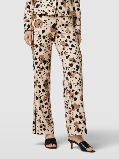 Marc Cain Broek met all-over motief Beige - 4