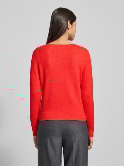 Christian Berg Woman Vest met knoopsluiting Lichtrood gemêleerd - 5