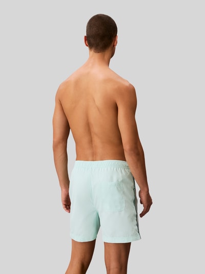 Calvin Klein Underwear Regular Fit Badeshorts mit Logo-Tape  Tuerkis 5