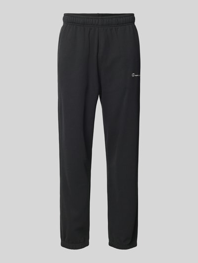 CHAMPION Regular Fit Sweatpants mit Label-Stitching Black 2