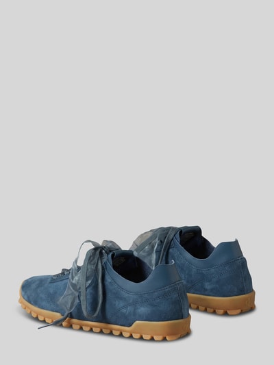 CK Calvin Klein Sneaker aus Veloursleder mit zwei Schnürsenkeln Dunkelblau 2
