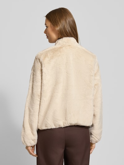 Vero Moda Regular fit jack in de look van imitatiebont, model 'SONJALIGA' Ecru - 5
