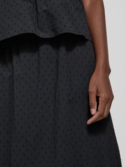 VERO MODA Ausgestellter Maxi-Rock aus reiner Baumwolle Modell 'TRINE' Black 3