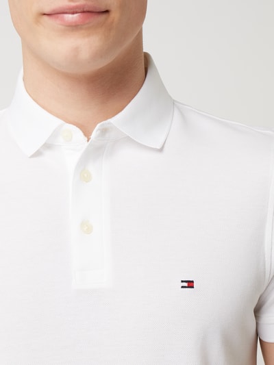 Tommy Hilfiger Slim fit poloshirt met stretch  Wit - 3