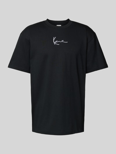 KARL KANI T-Shirt mit Label-Stitching Black 2