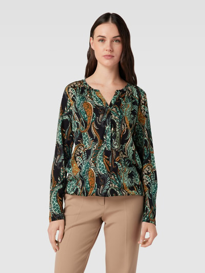 Soyaconcept Blusenshirt mit Paisley-Muster Modell 'FELICITY' Smaragd 4