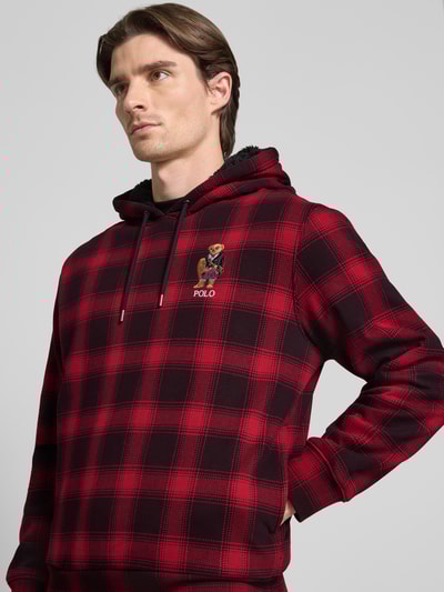 Polo Ralph Lauren Hoodie mit Label-Stitching Rot 3