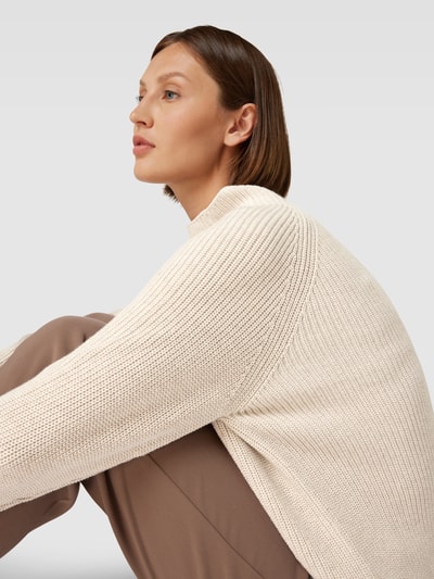 Marc O'Polo Strickpullover mit Stehkragen Sand 3