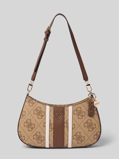 GUESS Shoulder Bag in Leder-Optik Modell 'Noelle' Cognac 1