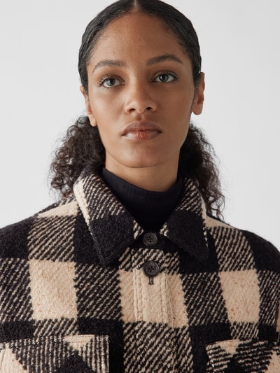 Nili Lotan Hemdjacke mit Vichy-Karos Schwarz 6