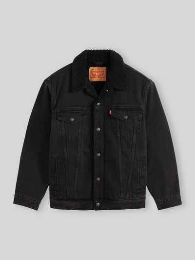 Levi's® Regular Fit Jeansjacke aus reiner Baumwolle Black 2