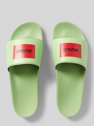 HUGO Slides mit Label-Print Modell 'Timein' Lind 3