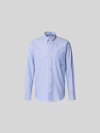 Closed Slim Fit Businesshemd mit Knopfleiste Hellblau 2
