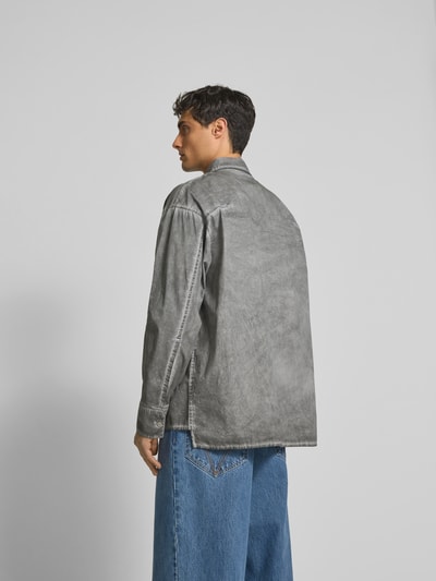 A-COLD-WALL Oversized Hemdjacke aus reiner Baumwolle Anthrazit 5