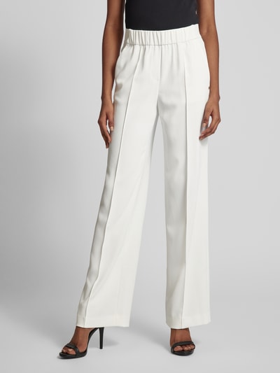 Marc Cain Stoffen broek met elastische band Offwhite - 4