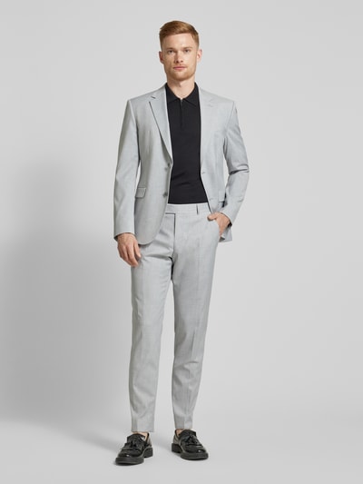 Strellson Slim fit pantalon met persplooien, model 'Melwin' Lichtgrijs - 1