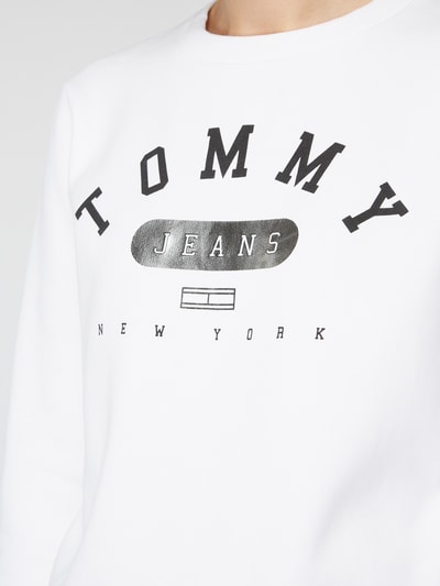 Tommy Jeans Sweatshirt mit Logo-Print   Weiss 3