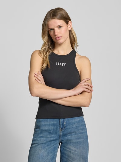 Levi's® Tanktop in riblook, model 'GEMINI' Zwart - 4