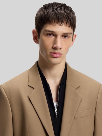 HUGO Regular Fit Sakko mit Viskose-Anteil Modell 'Karlo243X' Beige 3