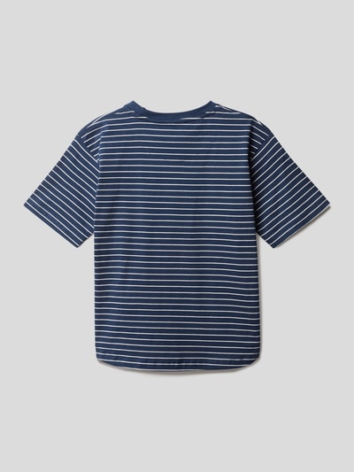 Marc O'Polo T-shirt van katoen met streepmotief Marineblauw - 3