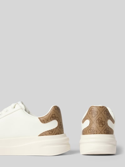Guess Sneaker aus Leder-Mix Modell 'Elbina' Weiss 2