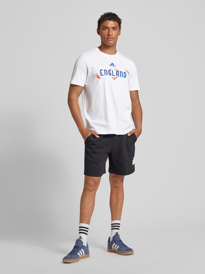 ADIDAS SPORTSWEAR T-Shirt mit Label-Print Modell 'ENGLAND' Weiss 1