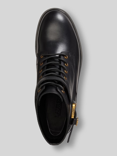 Lauren Ralph Lauren Schnürstiefel aus echtem Leder Black 3