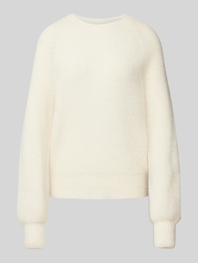 Lanius Gebreide pullover met ribboorden Offwhite - 2