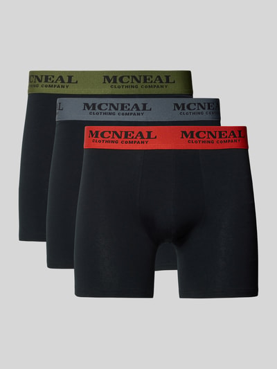 Produktfoto, Trunks mit Label-Details im 3er-Pack von MCNEAL, mieszanka bawełny i elastanu, dopasowany krój, elastyczny pas, zestaw 3 szt.