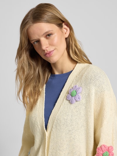 OH APRIL Strickjacke mit Knopfleiste Modell 'Harriet' Offwhite 3