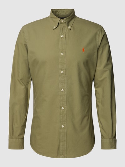 Polo Ralph Lauren Custom Fit Freizeithemd mit Button-Down-Kragen Khaki 2