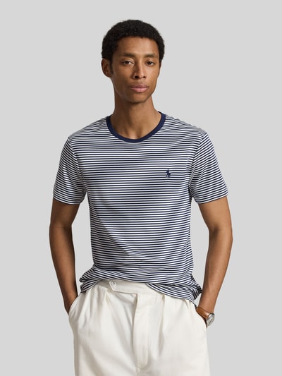 Polo Ralph Lauren męski t-shirt o kroju regular fit z czystej bawełny Granatowy 4