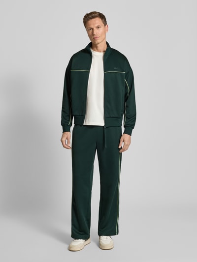 Lacoste Loose fit sweatpants van katoenmix Donkergroen - 1
