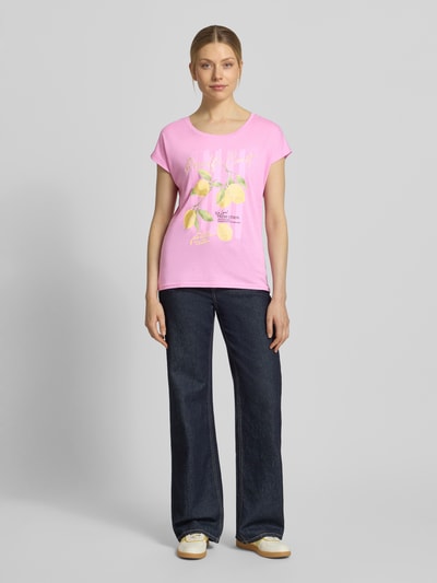 Christian Berg Woman T-Shirt mit Motiv-Print Rosa 1