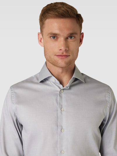 Profuomo Slim Fit Business-Hemd mit Haifischkragen Modell 'CUTAWAY' Hellgruen 3