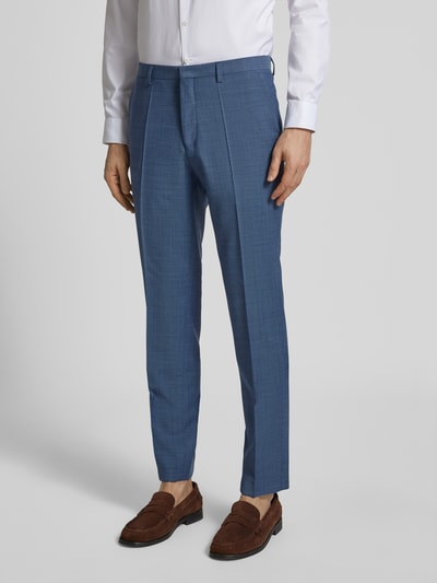 HUGO Regular fit pantalon met scheerwol, model 'Hesten' Bleu - 4