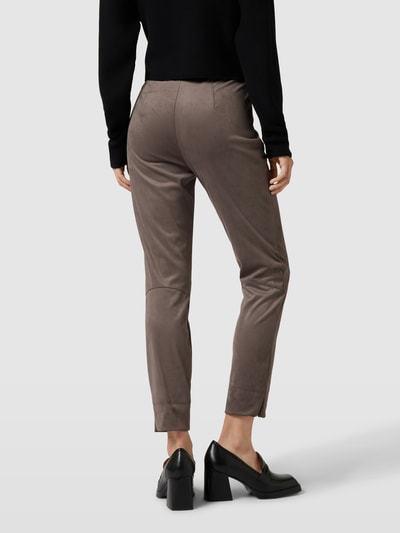 SEDUCTIVE Stoffen broek met verkort model, model 'SABRINA' Taupe - 5