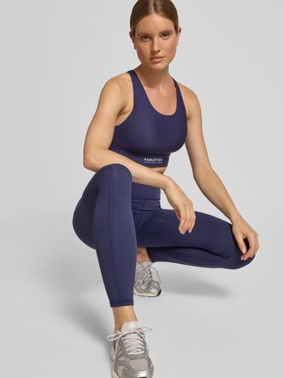 Fabletics Bustier mit Logo und gekreuzten Trägern Dunkelblau 3