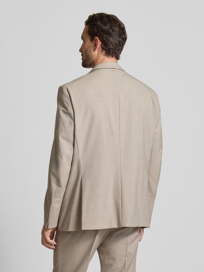 Christian Berg Men Regular Fit Sakko aus Woll-Mix mit 2-Knopfleiste Beige 5