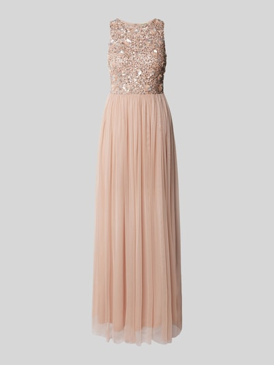 LACE & BEADS Getailleerde cocktailjurk met pailletten Lichtroze - 2