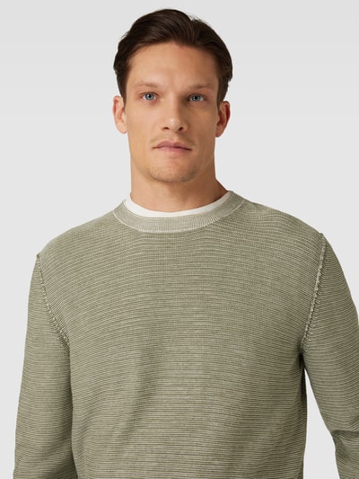 Marc O'Polo Strickpullover in Melange-Optik Oliv 3