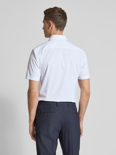 Jake*s Slim Fit Kurzarmhemd mit Kentkragen Weiss 5