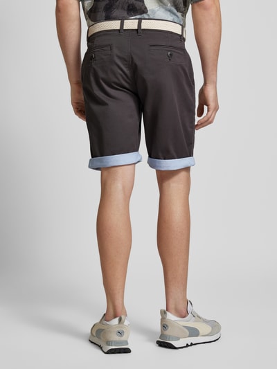 Redefined Rebel Regular Fit Shorts mit Gürtel in Flecht-Optik Modell 'MAGNUS' Anthrazit 5