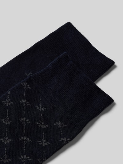 JOOP! Collection Sokken met elastische ribboordjes in een set van 2 paar Marineblauw - 2