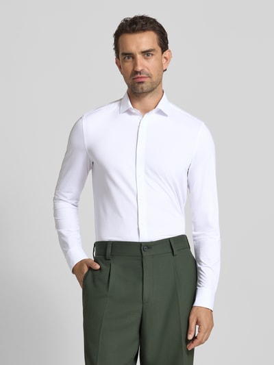 OLYMP Level Five Slim Fit Businesshemd mit Kentkragen Weiss 4