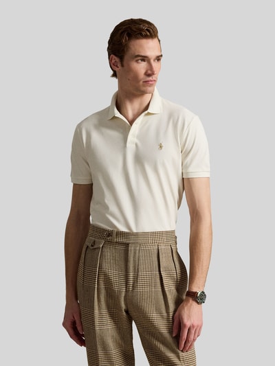 Polo Ralph Lauren regular fit poloshirt van katoenmix Offwhite - 4
