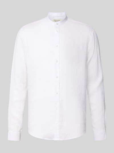 Casual Friday Slim Fit Freizeithemd aus Leinen Modell 'Anton' Weiss 2