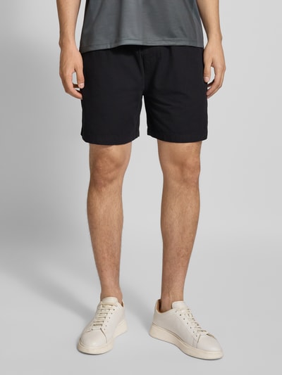 WOODBIRD Relaxed Fit Shorts mit Gürtel Modell 'Choi' Black 4