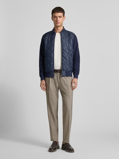 Christian Berg Men Steppjacke mit Stehkragen und Eingrifftaschen Marine 1