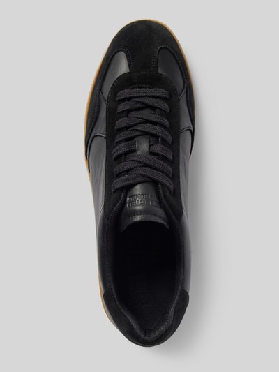 SELECTED HOMME Ledersneaker mit Label-Detail Modell 'FINLEY' Black 3